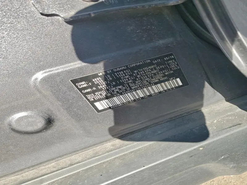 2019 SUBARU OUTBACK 2.5I PREMIUM  