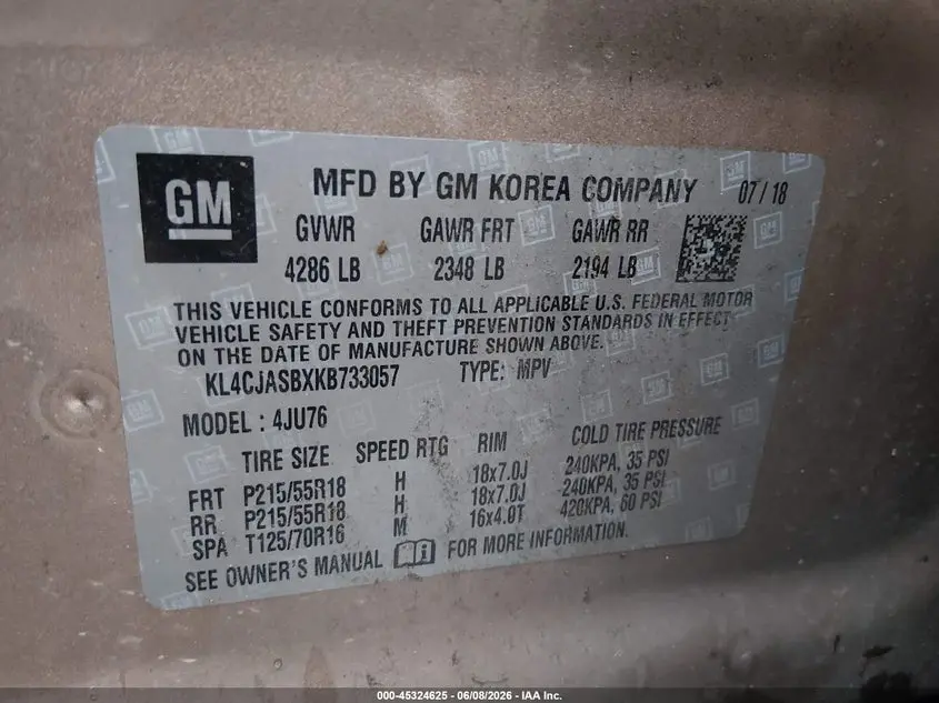 2019 BUICK ENCORE FWD PREFERRED