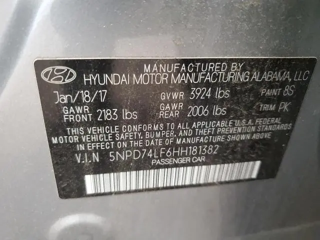 2017 HYUNDAI ELANTRA SE  