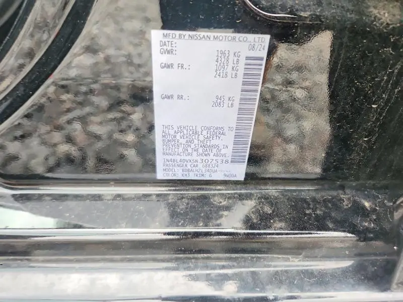 2025 NISSAN ALTIMA SV  