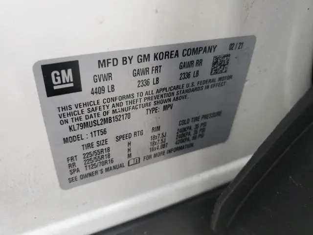 2021 CHEVROLET TRAILBLAZER RS  