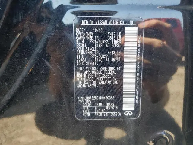 2017 INFINITI QX80 BASE  