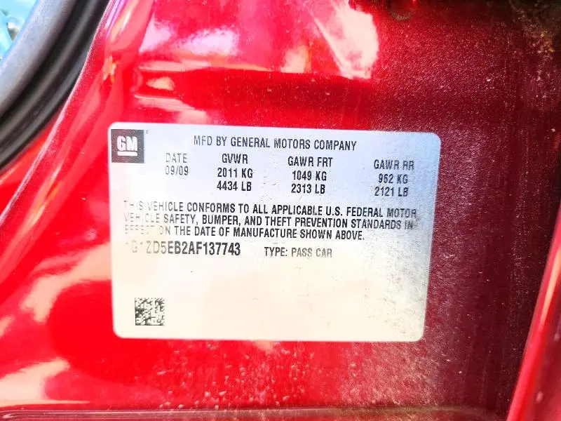 2010 CHEVROLET MALIBU 2LT  