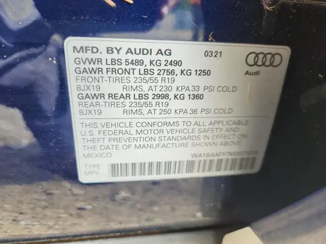 2021 AUDI Q5 PREMIUM PLUS  