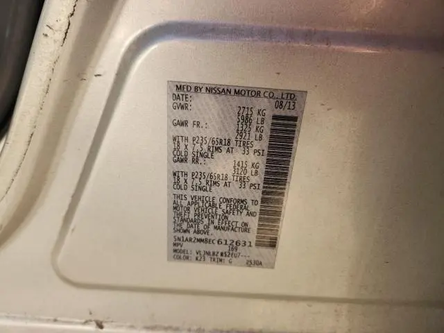 2014 NISSAN PATHFINDER S  