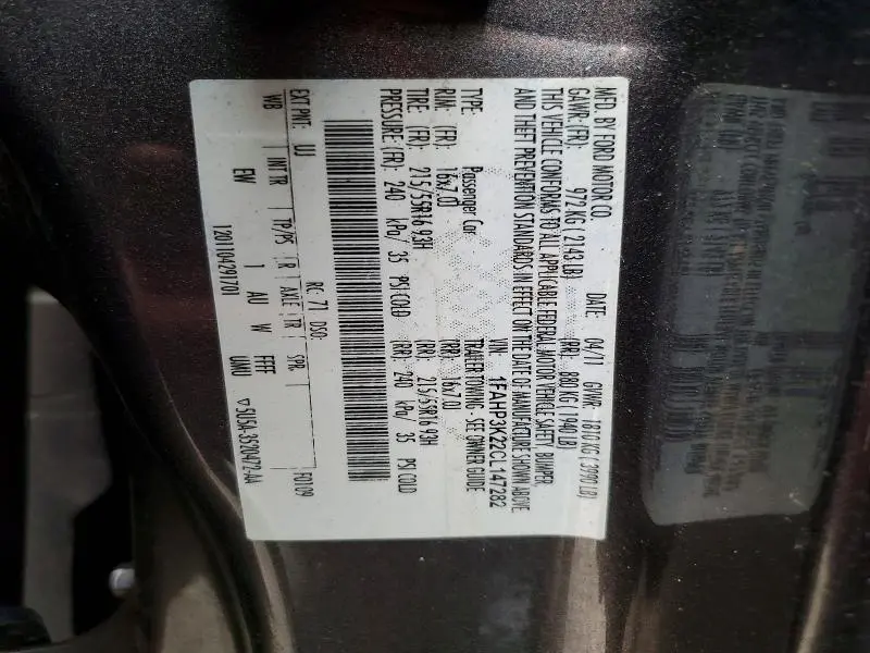 2012 FORD FOCUS SE  