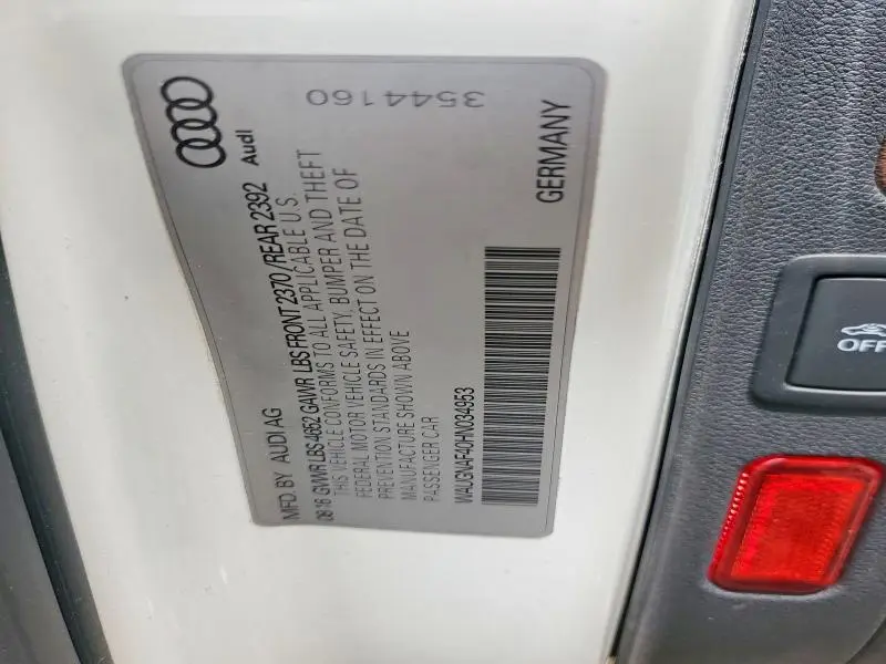 2017 AUDI A4 PREMIUM  