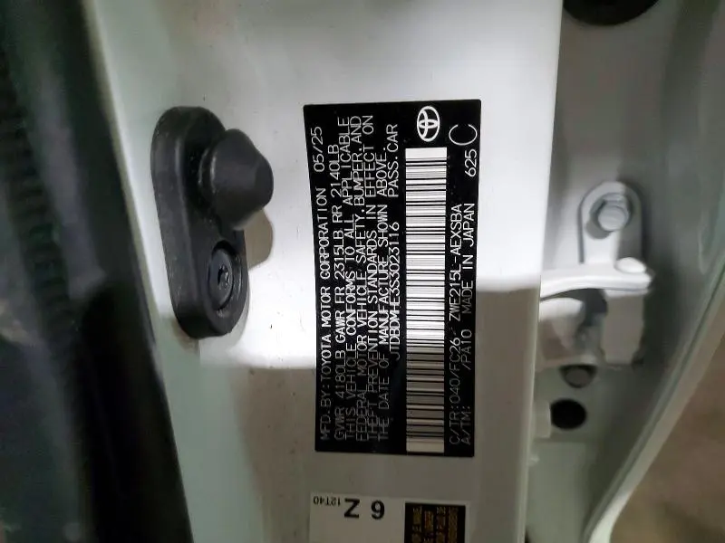 2025 TOYOTA COROLLA LE  