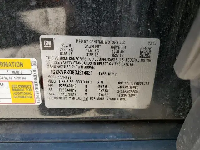 2013 GMC ACADIA SLT-1