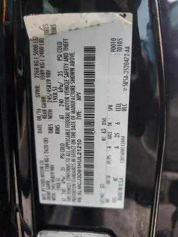 2017 LINCOLN MKC RESERVE  