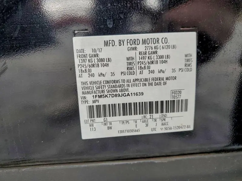 2018 FORD EXPLORER XLT  