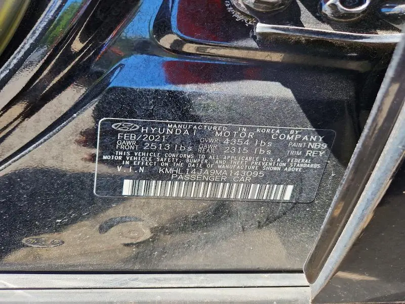 2021 HYUNDAI SONATA SEL  