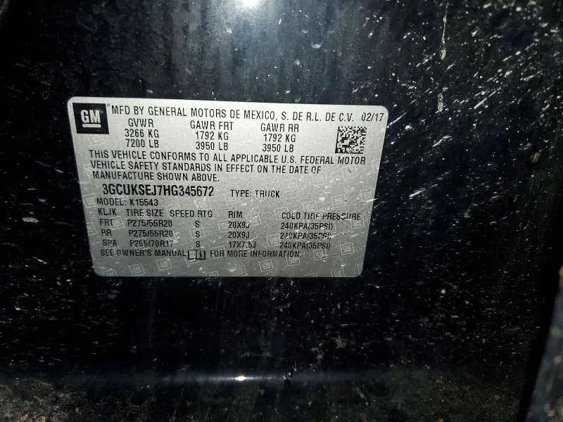 2017 CHEVROLET SILVERADO K1500 LTZ  