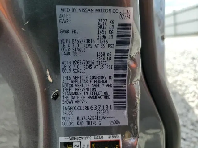 2024 NISSAN FRONTIER S