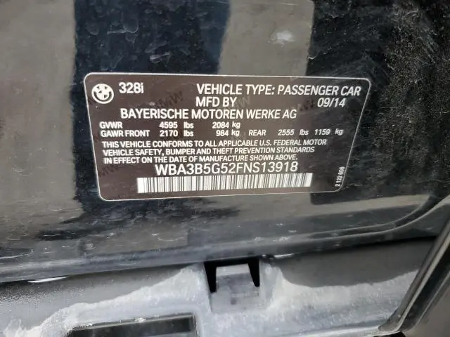 2015 BMW 328 XI SULEV  