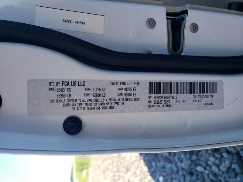 2016 CHRYSLER 300C   