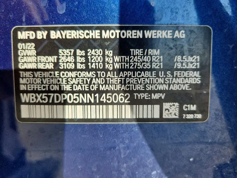 2022 BMW X3 XDRIVE30I  
