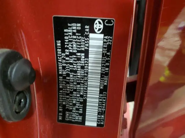 2020 TOYOTA COROLLA LE