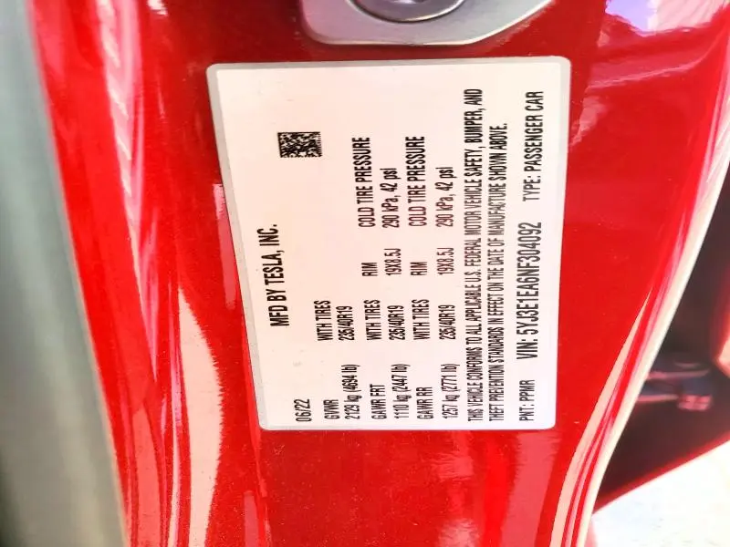 2022 TESLA MODEL 3   