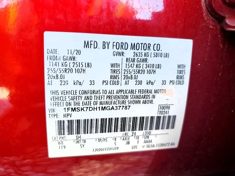 2021 FORD EXPLORER XLT  