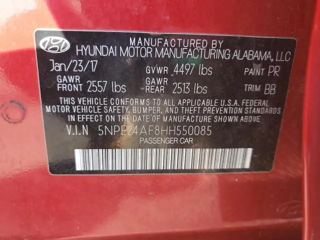 2017 HYUNDAI SONATA SE