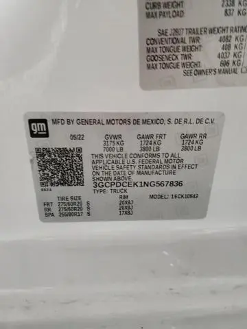 2022 CHEVROLET SILVERADO K1500 TRAIL BOSS CUSTOM  