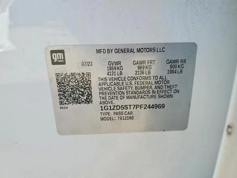 2023 CHEVROLET MALIBU LT  