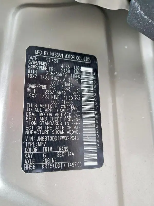 2023 NISSAN ROGUE PLATINUM  