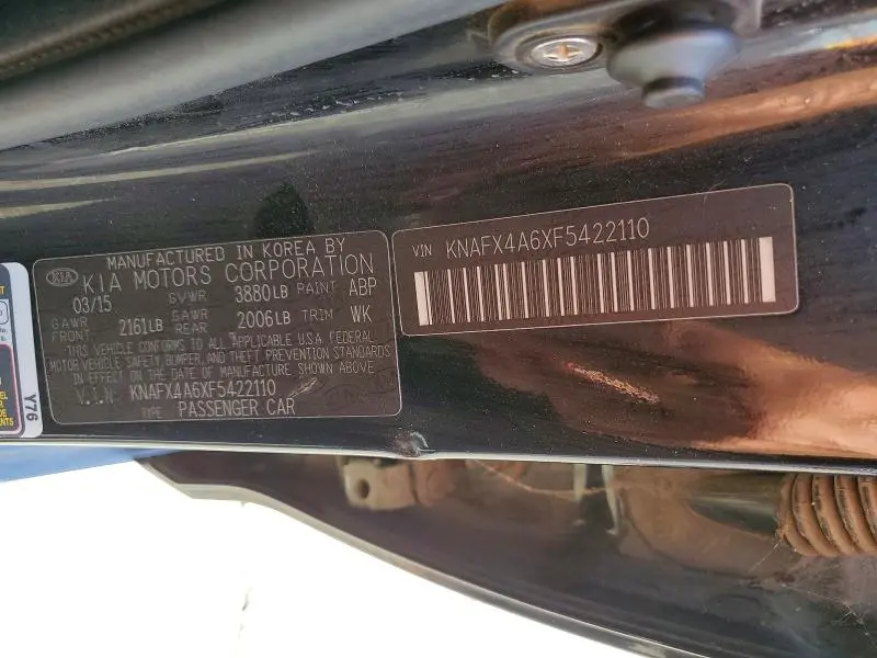 2015 KIA FORTE LX  