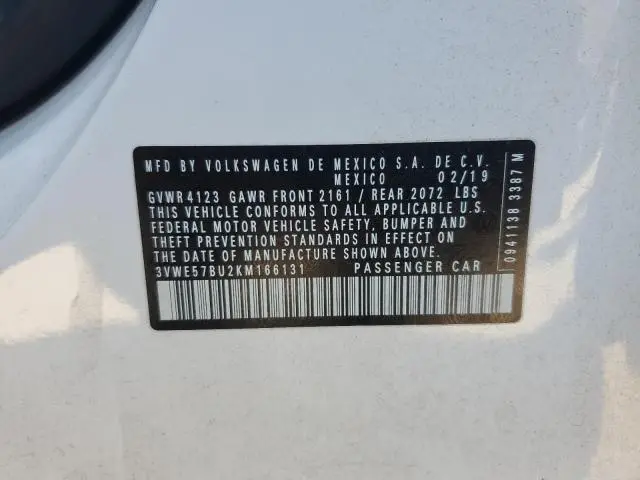 2019 VOLKSWAGEN JETTA SEL  