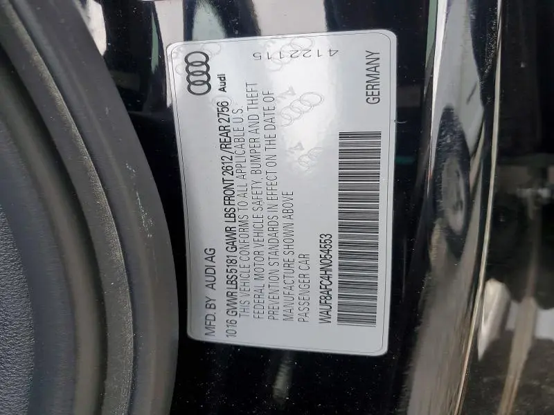 2017 AUDI A6 PREMIUM  