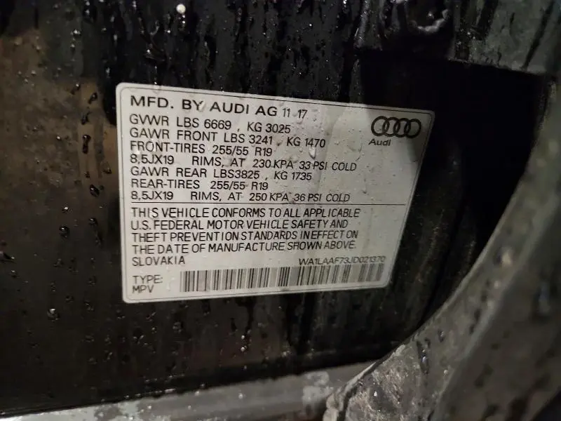 2018 AUDI Q7 PREMIUM PLUS  