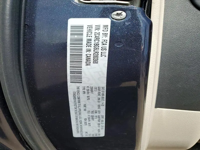 2020 CHRYSLER PACIFICA TOURING L  