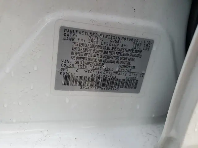 2017 NISSAN SENTRA S  