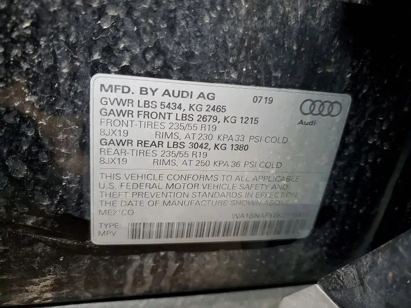 2019 AUDI Q5 PREMIUM PLUS  