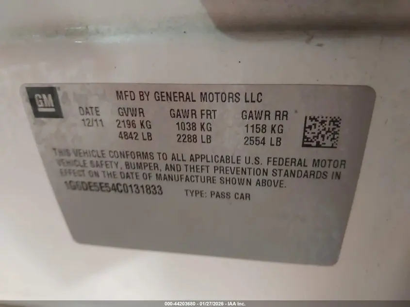 2012 CADILLAC CTS LUXURY