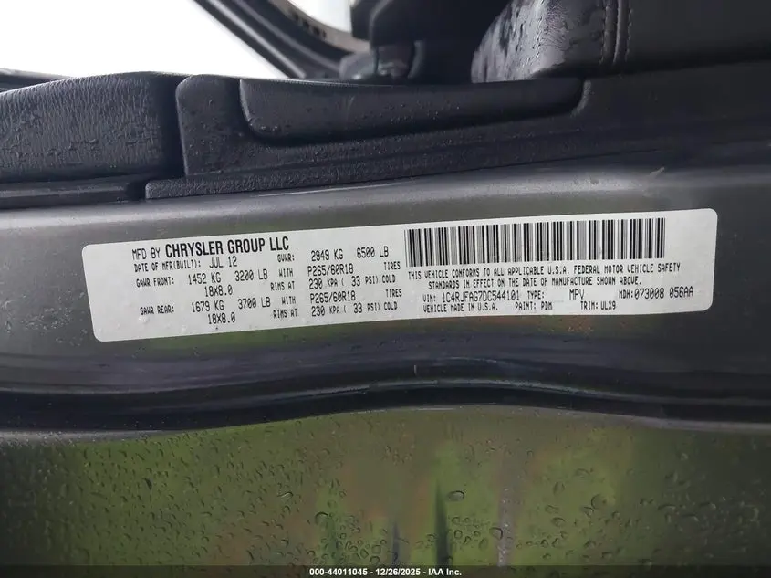 2013 JEEP GRAND CHEROKEE LAREDO