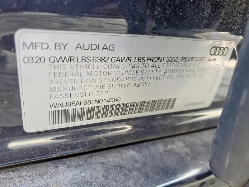 2020 AUDI A8 L  