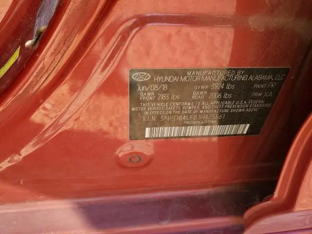 2018 HYUNDAI ELANTRA SEL