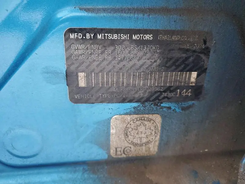 2024 MITSUBISHI MIRAGE ES  