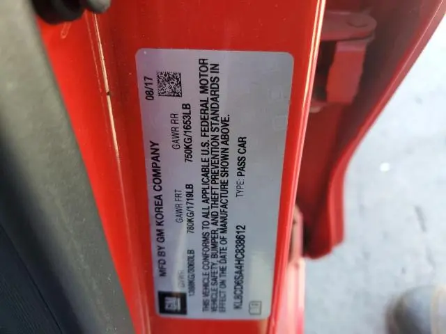 2017 CHEVROLET SPARK 1LT