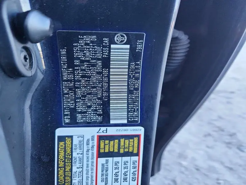 2015 TOYOTA CAMRY SE  