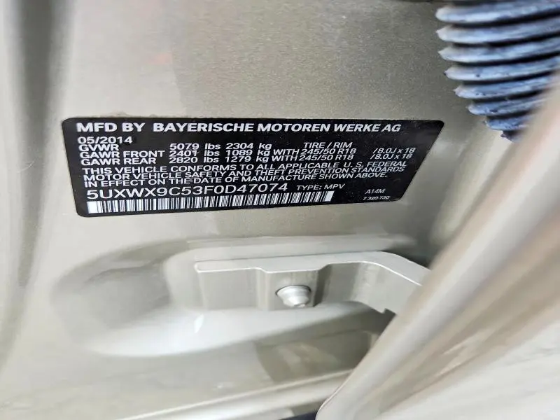 2015 BMW X3 XDRIVE28I  