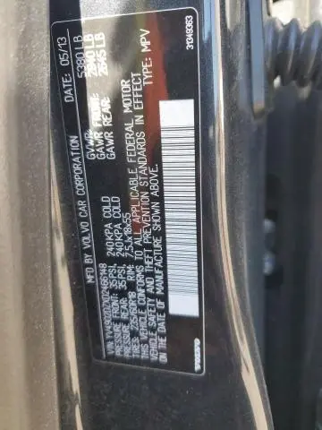 2013 VOLVO XC60 T6  