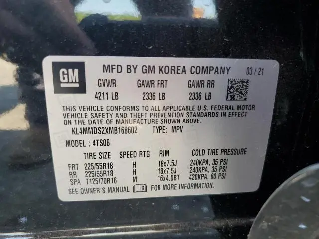 2021 BUICK ENCORE GX SELECT  