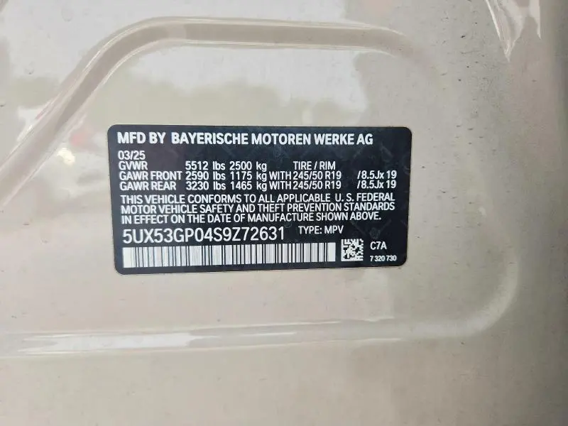 2025 BMW X3 30 XDRIVE  