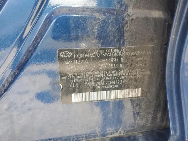2016 HYUNDAI SONATA SE  