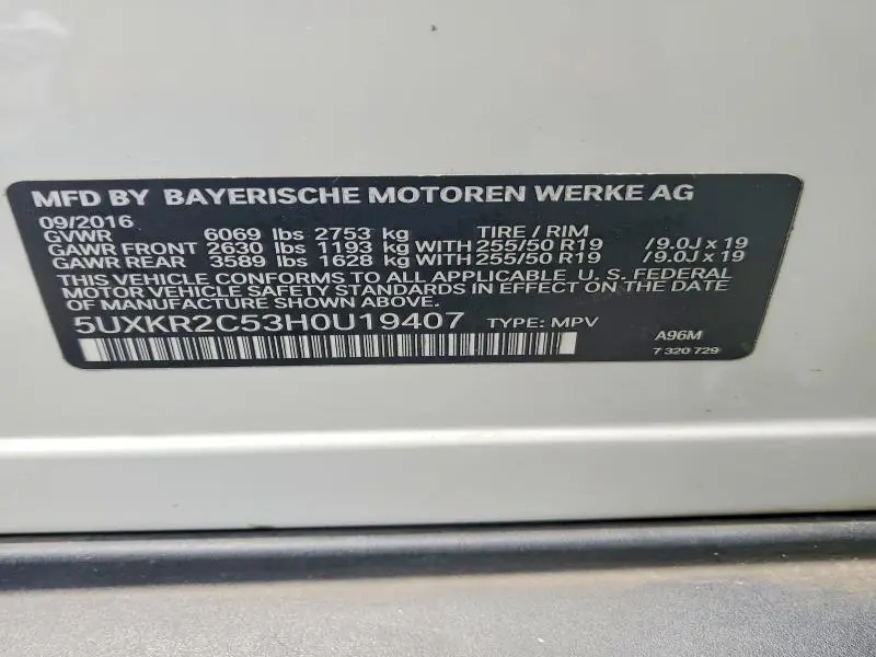 2017 BMW X5 SDRIVE35I  