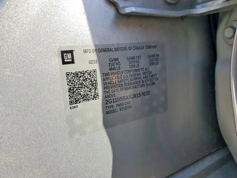 2018 CHEVROLET IMPALA LT  