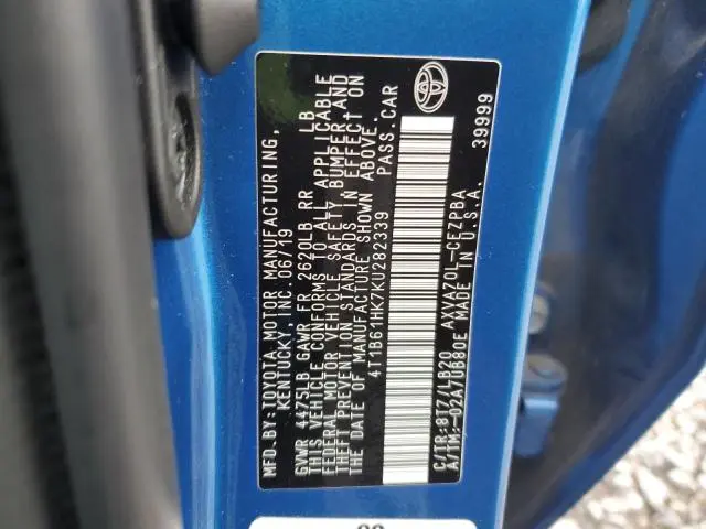 2019 TOYOTA CAMRY XSE  